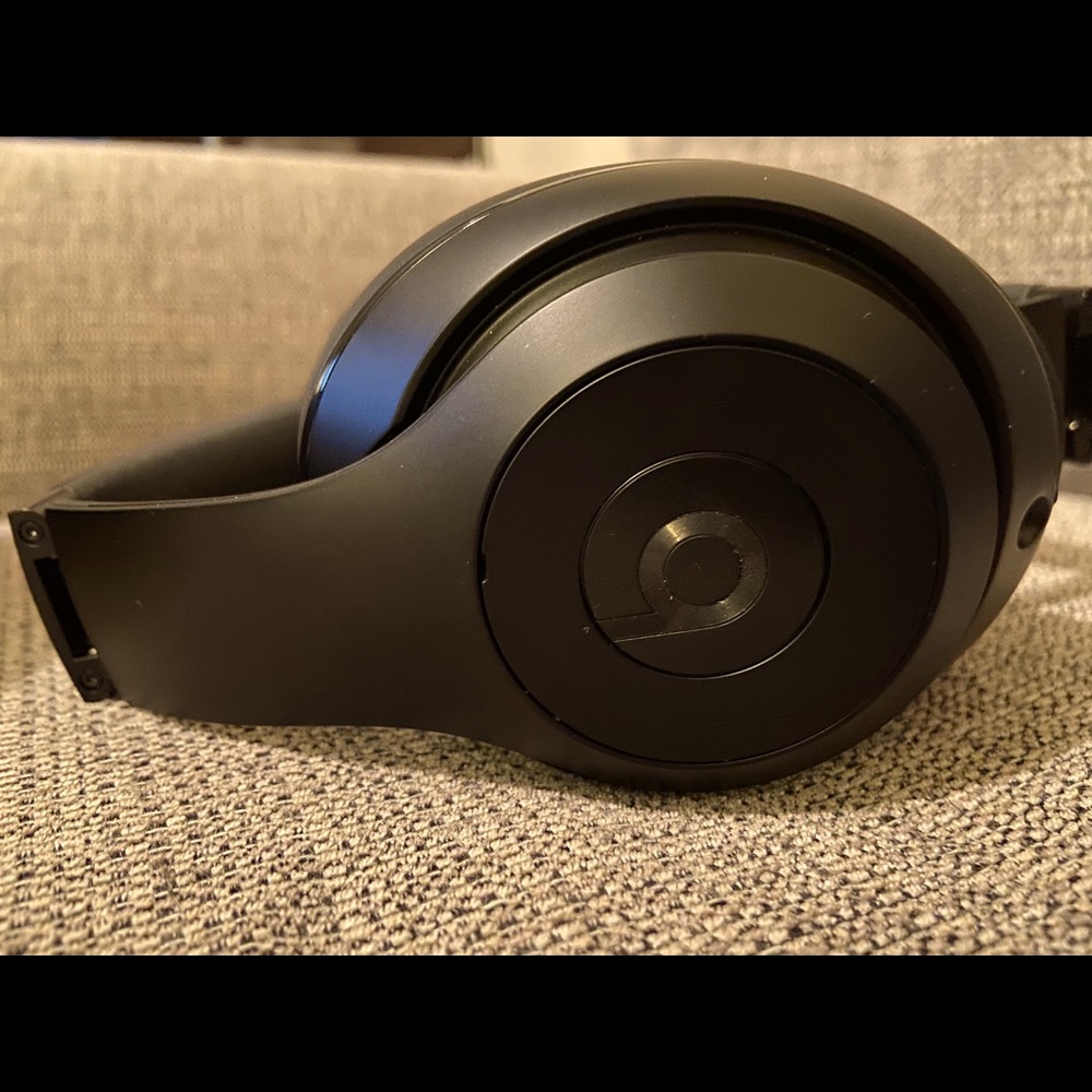 Matte black studio beats wireless headphones